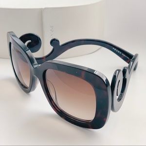 PRADA Baroque Tortoise Shell Sunglasses